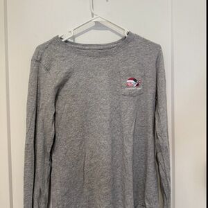 Vineyard Vines Heather Gray Long Sleeve Tee
